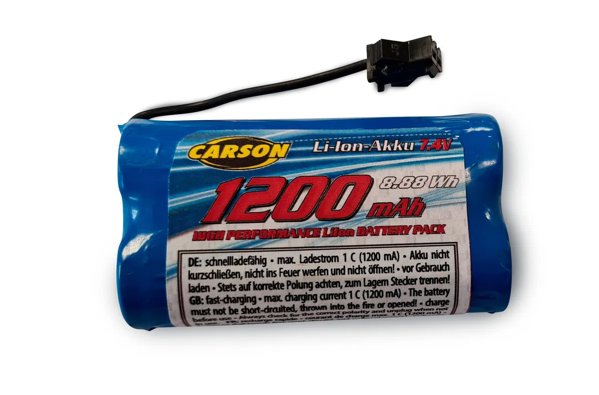Carson 500608274 7,4V/1200mAh LiION Bella Luisa JST - Batteria RC, batteria di ricambio, batteria per barche telecomandate, barca RC, batteria per modelli RC, batteria RC