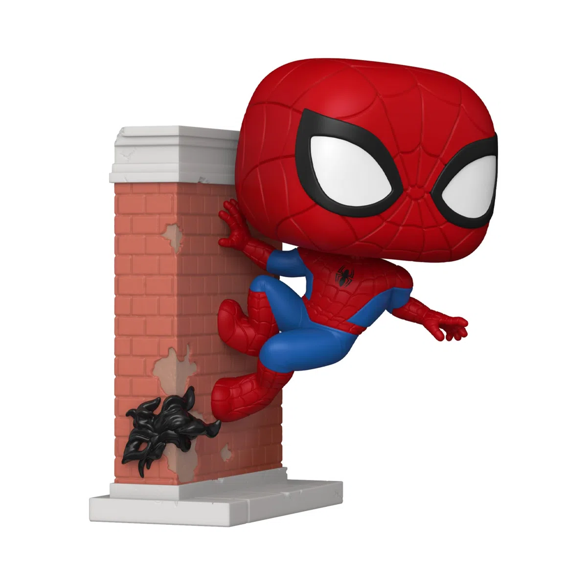 Funko Pop! Premium: Spider-Man - Spider-Man Leaning - Marvel Comics - Fumetti Marvel - Esclusiva Amazon - Figura in Vinile da Collezione - Idea Regalo - Merchandising Ufficiale - Superheroes Fans