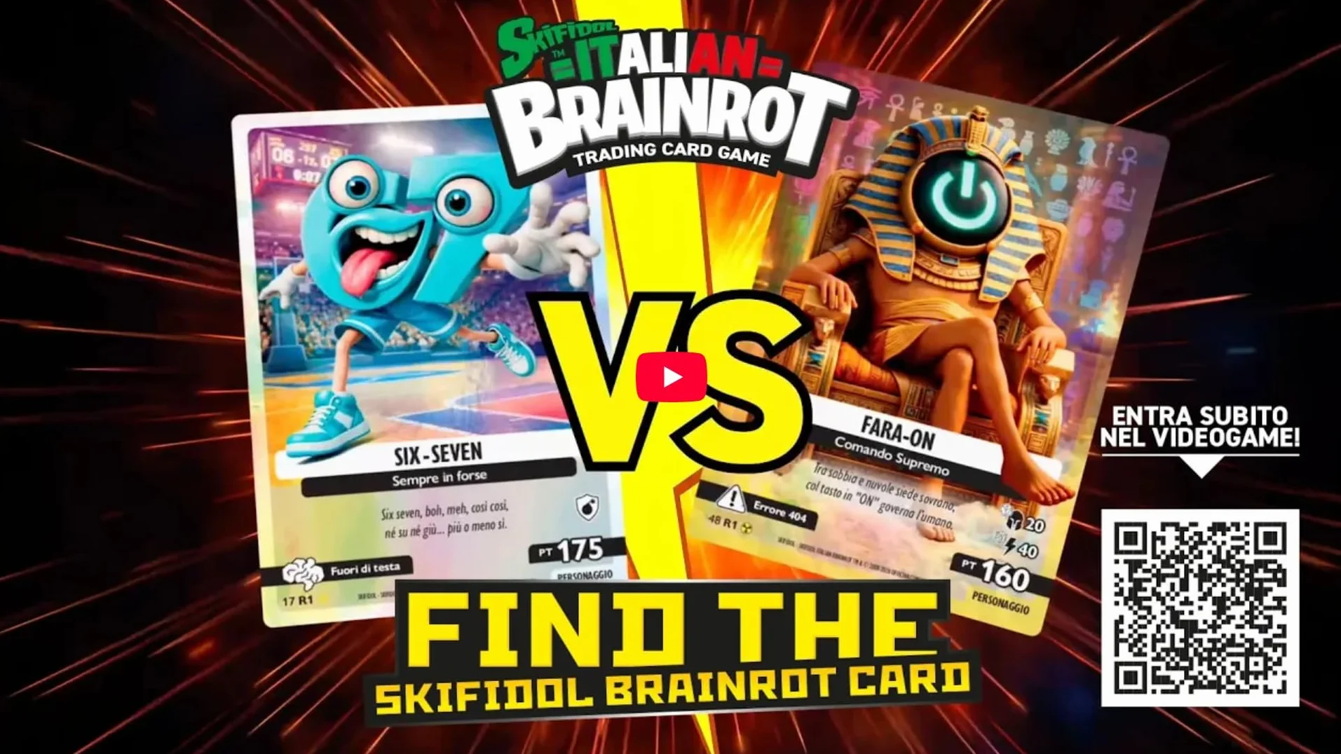 Serie Roblox – Find The Skifidol Brainrot Card, Blister da 25 carte da gioco inedite e 14 carte da gioco serie Gamma - SET PRIMO