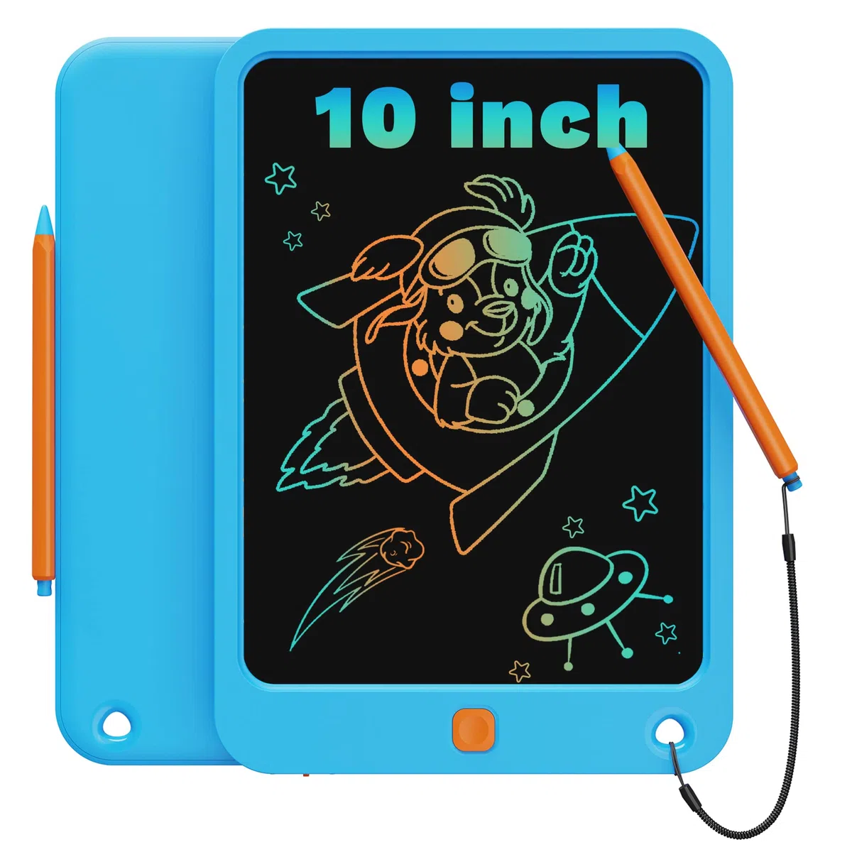 TEKFUN Tavoletta Grafica Bambini 10 Pollici, Lavagnetta Cancellabile Bambini Lavagnetta Magnetica, Bambin Giocattolo Giochi Regalo di Compleanno Bambina Bambino 2 3 4 5 6 + Anni (Blu)