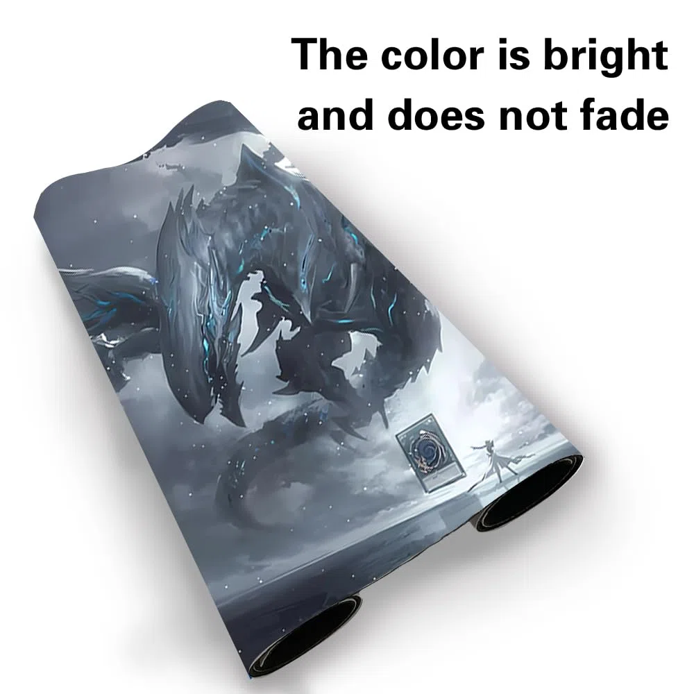 Tappeto da gioco per carte YGO - Con sacchetto impermeabile - Zone per carte - Dimensioni: 60 x 35 cm - Compatibile con il tappetino per gioco di carte collezionabili (YGO-25 No Zone)
