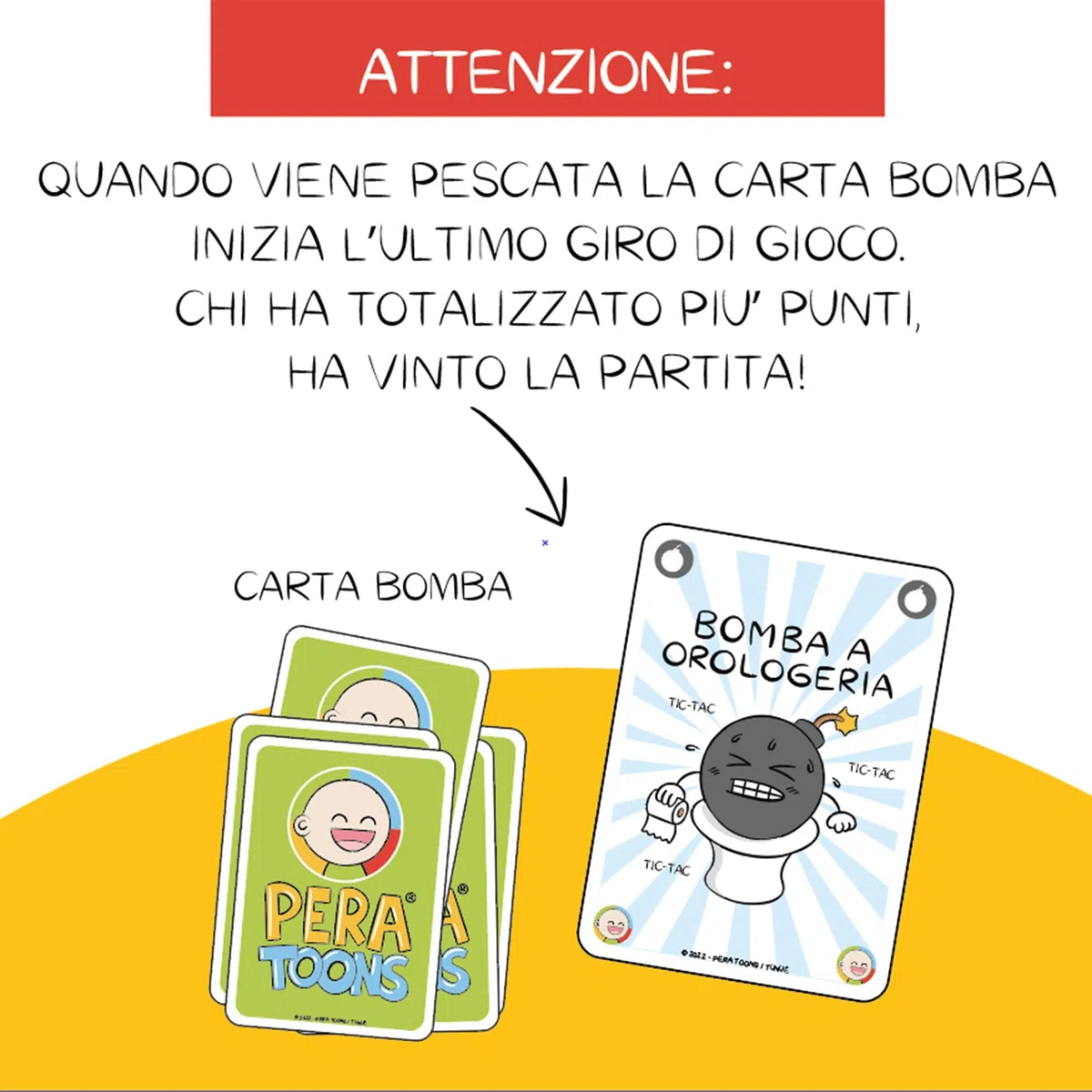 Giochi Preziosi Pera Toons Gioco di Carte per Bambini, Divertente Gioco per Tutta la Famiglia, con Battute e Freddure, Colleziona le Battute Per Vincere, da 2 a 6 Giocatori, Giochi Bambini 5 anni +