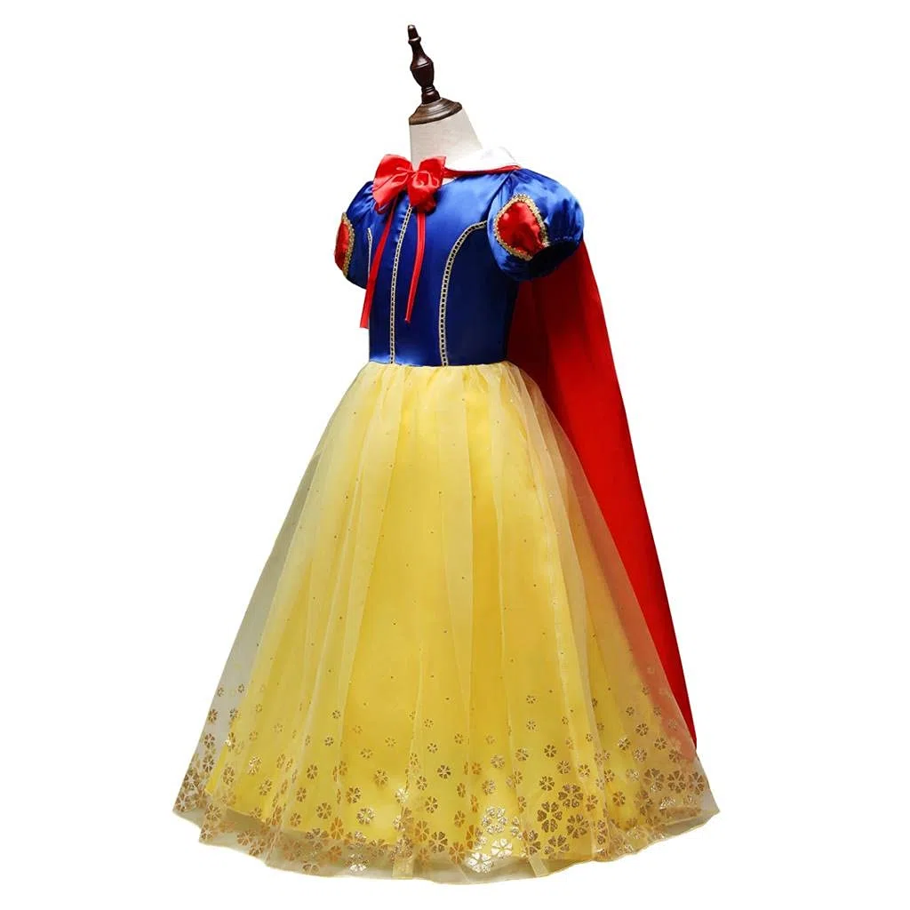Lito Angels Vestito Costume Principessa Biancaneve per Bambina, Vestirsi Festa di Fantasia