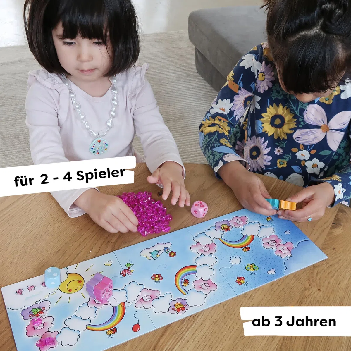 Haba 300123 - Gioco da tavola per bambini "Einhorn Glitzerglück", 3+ anni [Lingua tedesca]
