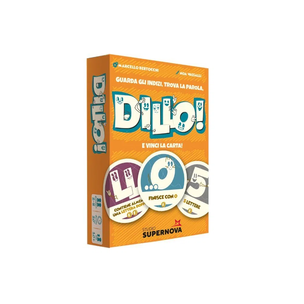 Dillo! - Party game di parole e velocità, 2-8 giocatori, 10+, 20 min, Edizione italiana