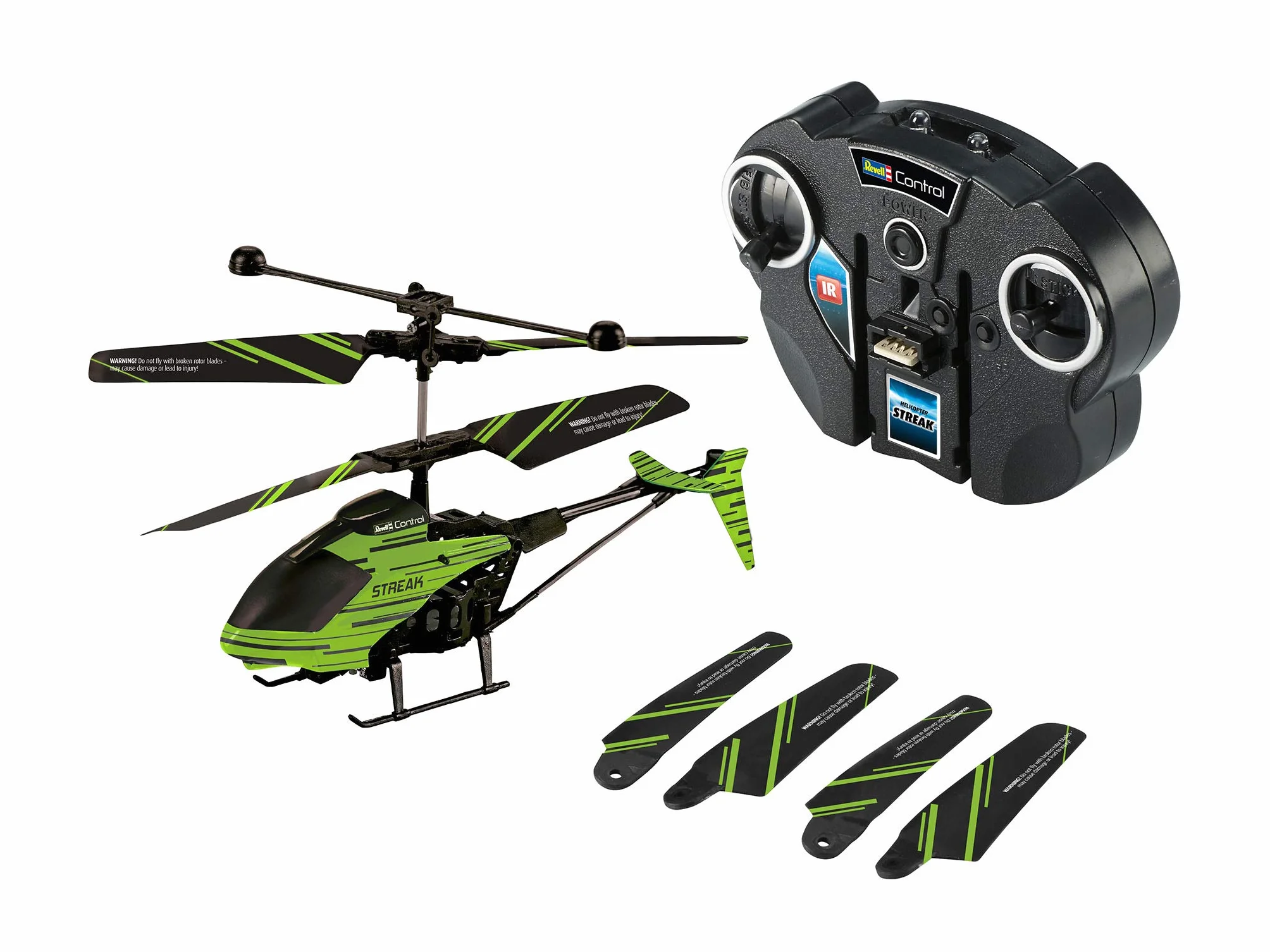 Revell Control - 23829 Glow in the Dark Heli STREAK, Nero