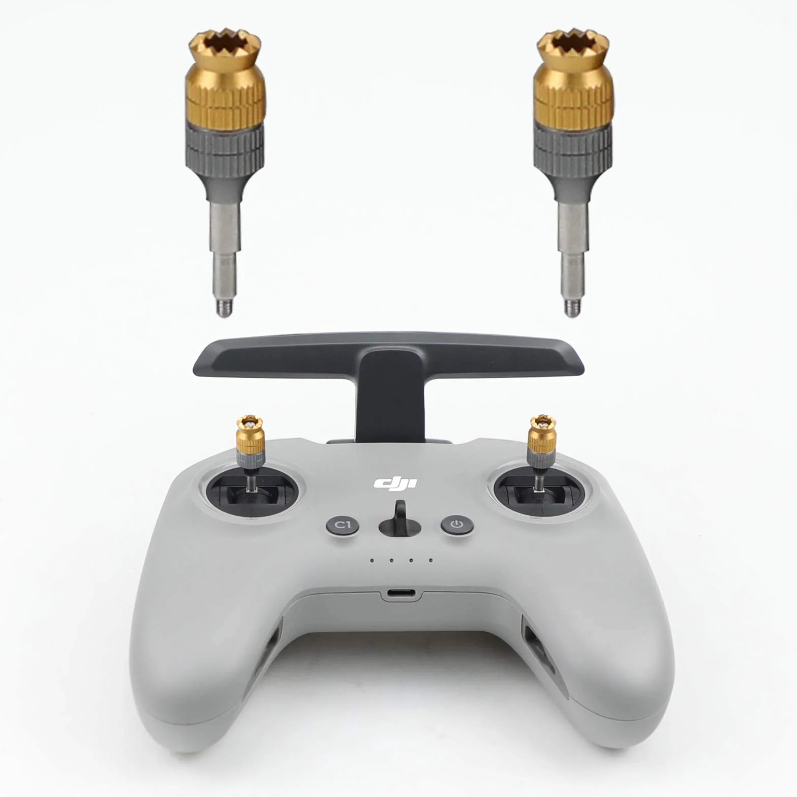 MotuTech Joystick esteso per telecomando DJI FPV Drone Radiocomando Regolabile Joystick Rocker Lega di alluminio (1 paio)