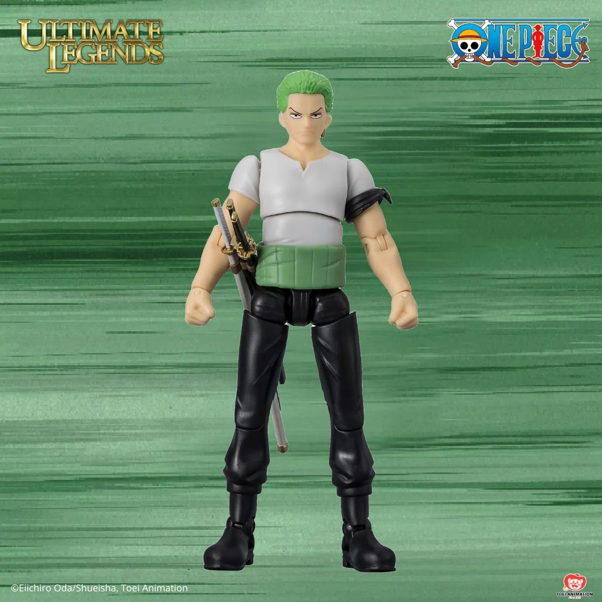 BANDAI - Ultimate Legends HD - Figurina One Piece 12 cm - Roronoa Zoro - Licenza ufficiale One Piece - Figurina articolata Zoro - Giocattolo per bambini 4 anni e + - VE91032