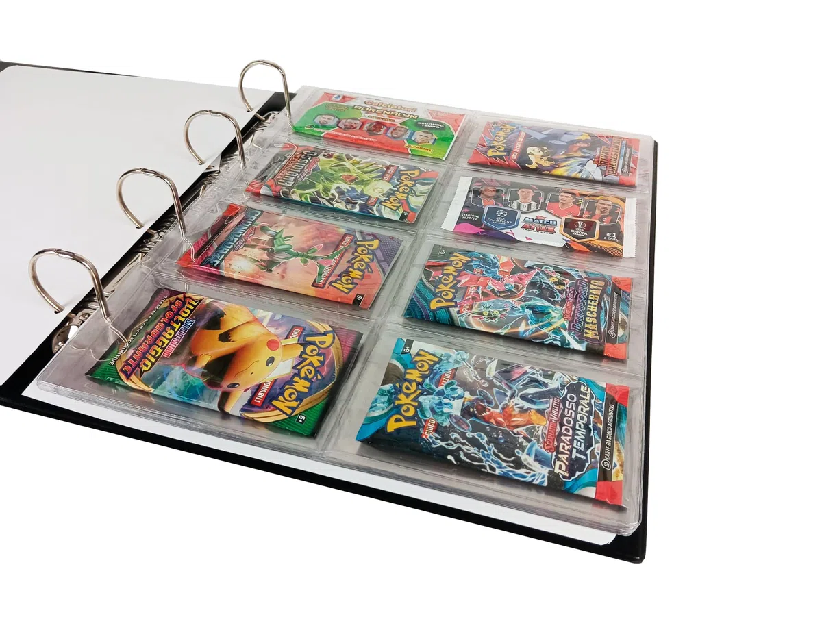 Masterphil Pagine per Carte Collezionabili per Pokemon, Yu-Gi-Oh, Magic (20 pagine a 8 tasche per PACCHETTI DI CARTE)