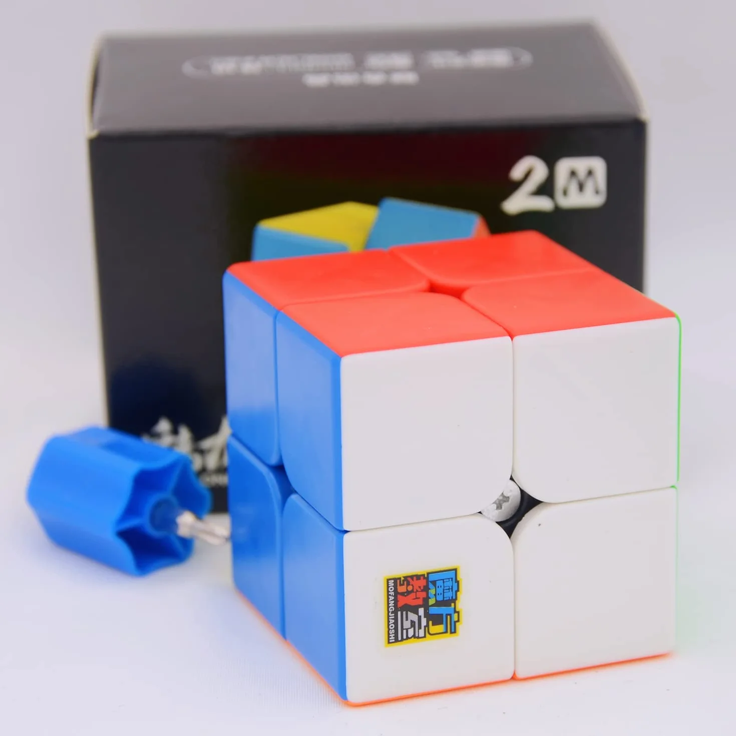 Bukefuno Moyu Meilong 2 x 2 m Cubo magico magnetico senza adesivi MoFang JiaoShi Meilong 2 x 2 m cubo magico puzzle