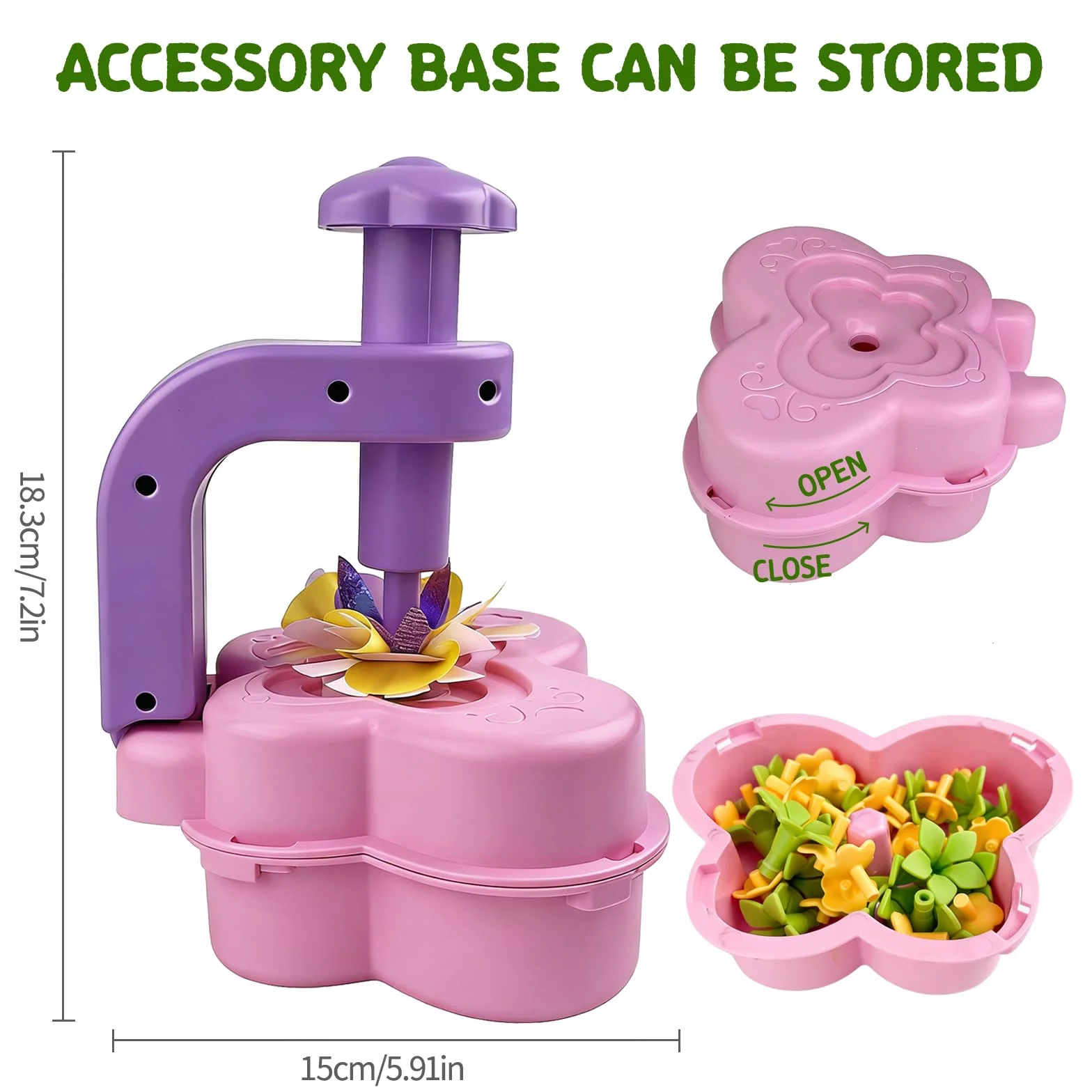 LUMITERRA Kit Lavoretti Creativi per Bambini, Fai Da Te Artigianale Laboratorio dei Fiori, DIY Bouquet Fiori Giocattoli Ragazza Giochi Educativi, Natale Compleanno Regalo Bimba 3 4 5 6 7 8 9 10 Anni
