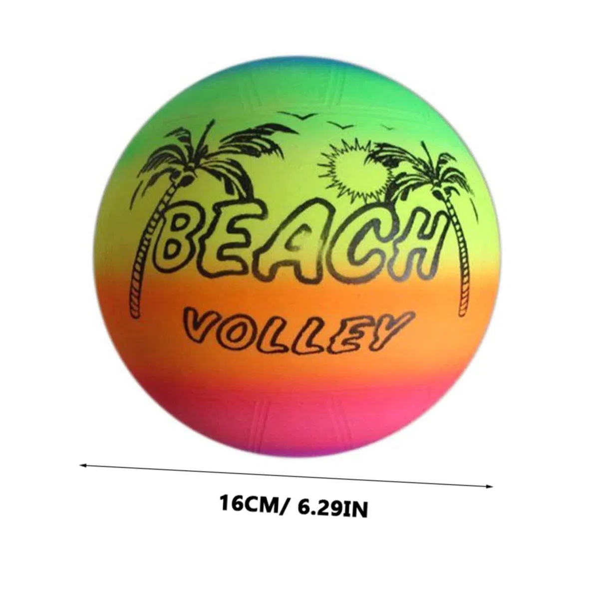 SHOWERORO Palline arcobaleno da 8 pollici per bambini con superficie antiscivolo per interni ed esterni Kickball giocattolo per promuovere la coordinazione e il divertimento