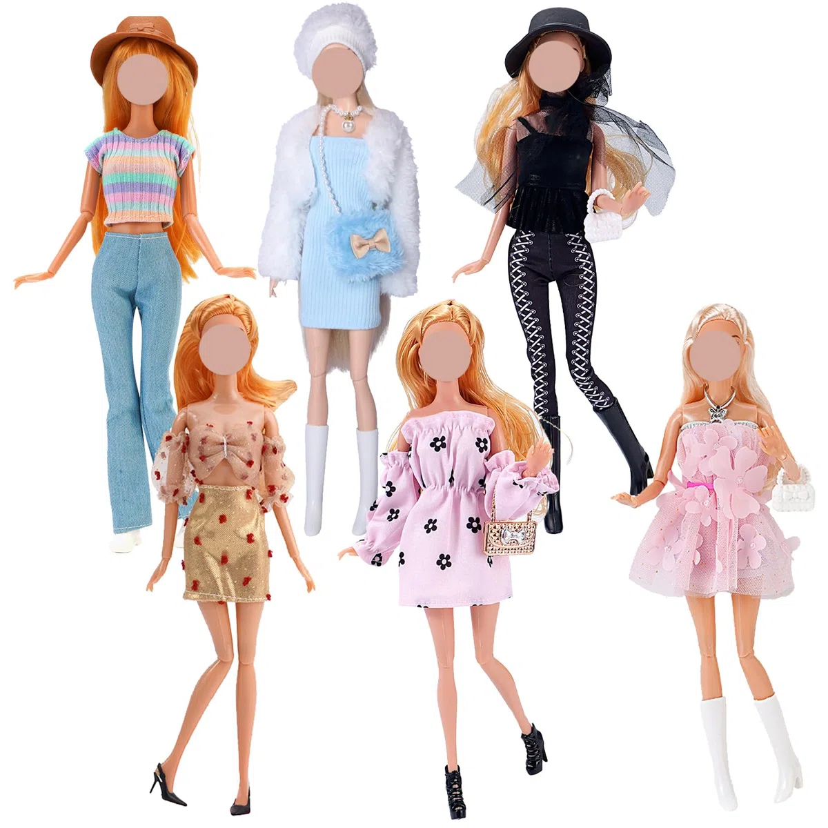 29 Pezzi Vestiti Bambola Accessori, Moda Completi Clothes Dolls and Accessories, Fashion Set Per 11.5 Pollici 30 cm Bambola