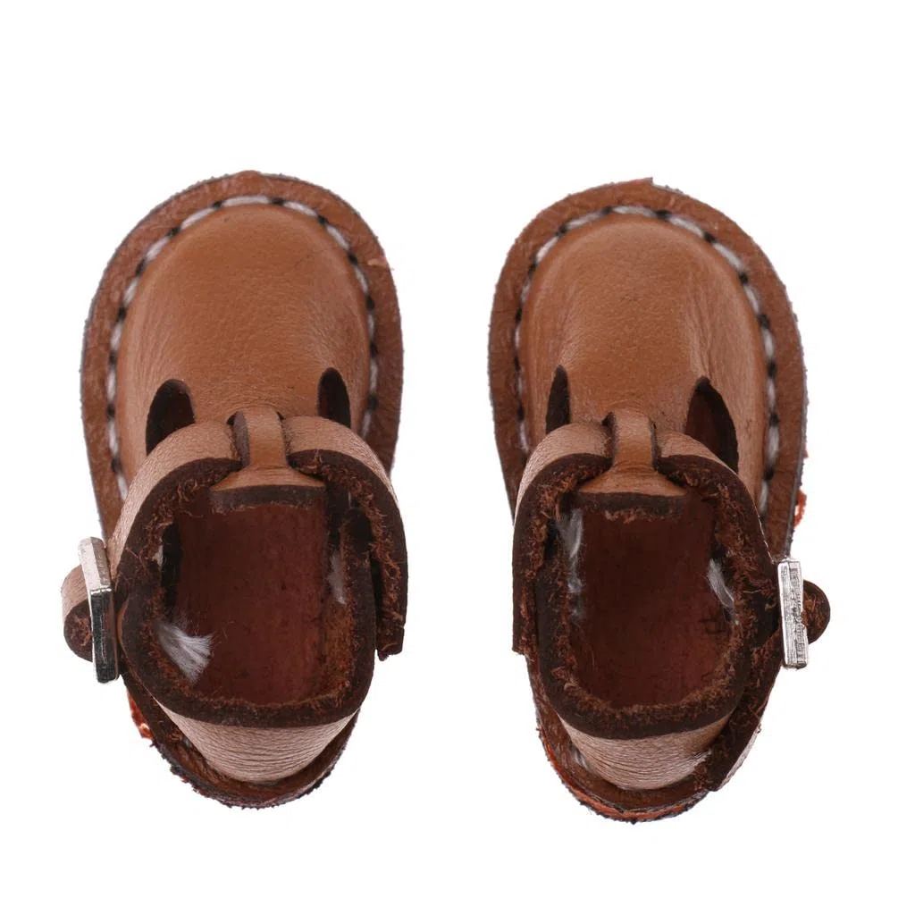 Graziosissime Scarpe Casual con Cinturino alla Caviglia per Bambole Blythe da 12 Pollici, Accessori per Abbigliamento, Colore Marrone.