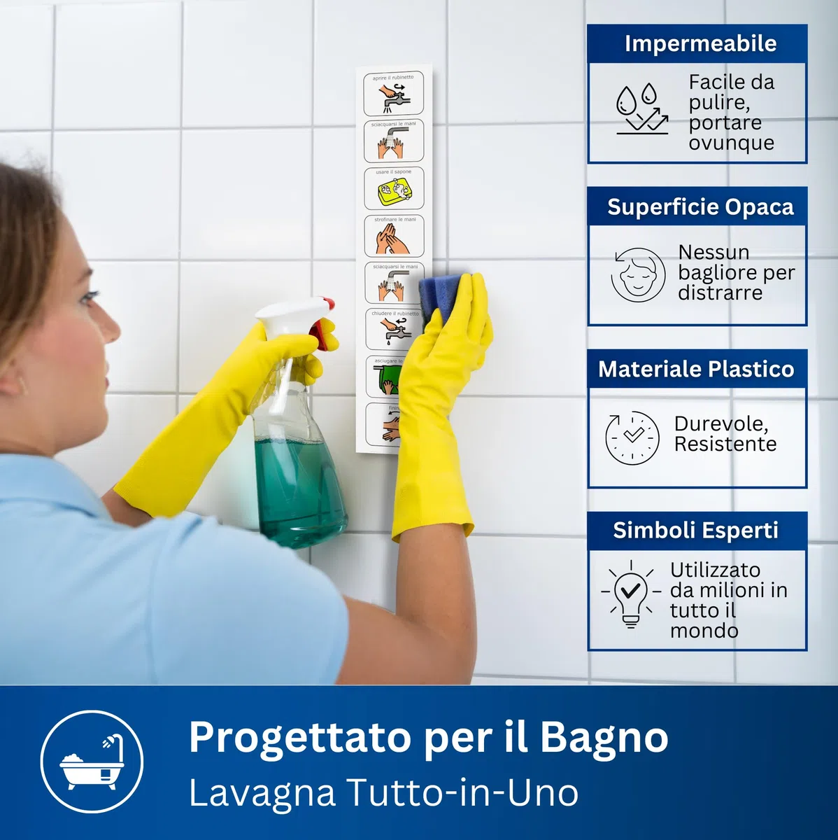Autism Supplies and Developments Programma Lavaggio Mani –Agenda Visiva Bambini Autismo –Vasino –Igiene Personale –CAA Giochi Montessori/Educativi –Ludattica–Regali Autistici–Italiano