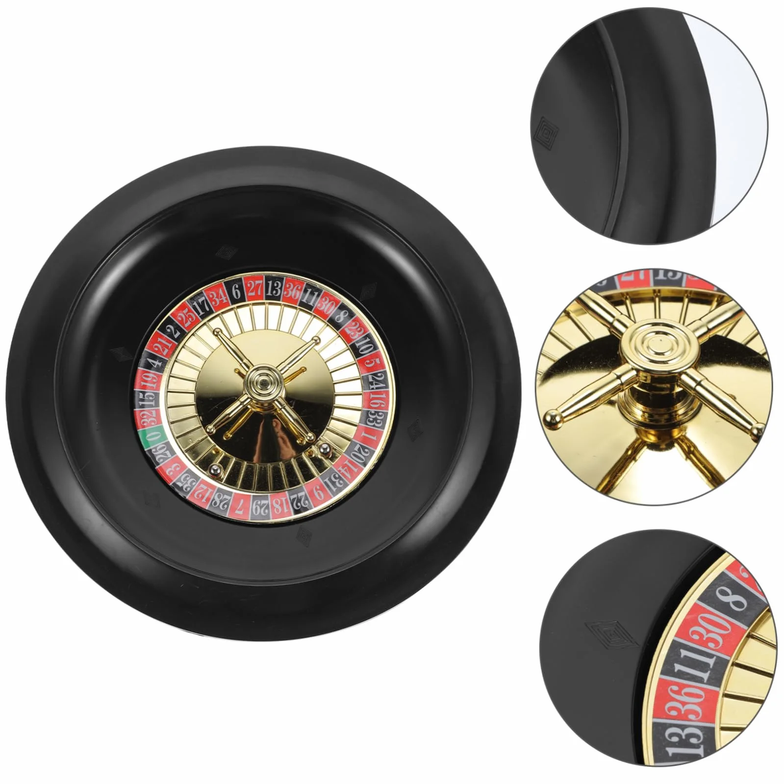 Garneck Ruota della roulette da 10 pollici per i giochi – Set di gioco professionale per giochi in casa e feste, ideale per notti da poker e giochi da tavolo ricreativo