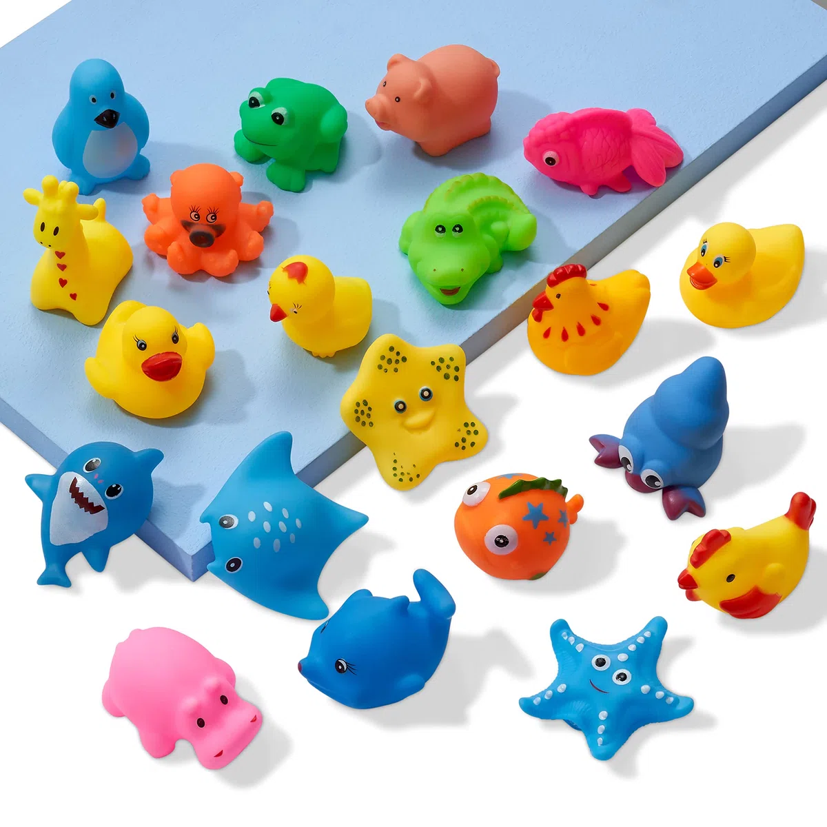 THE TWIDDLERS 16 Sets of Baby Bath Toys Floating Bath Toys - Sturdy and Non-Toxic