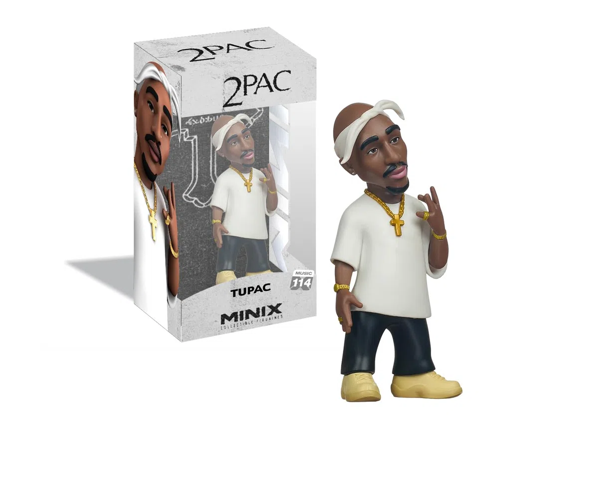 MINIX Tupac Model - Action da collezione 12 cm Figura Musica Icon Range per fan