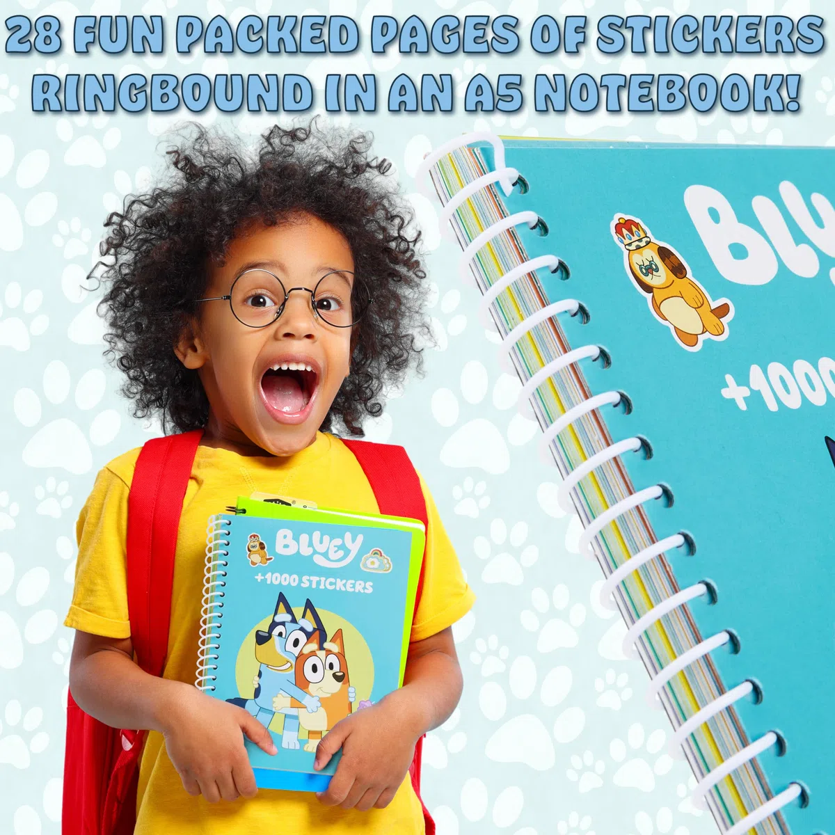 Bluey Libri Adesivi Bambini Libro Stickers + 1000 Adesivi per Scrapbooking Attivita Creative per Bambini Idea Regalo