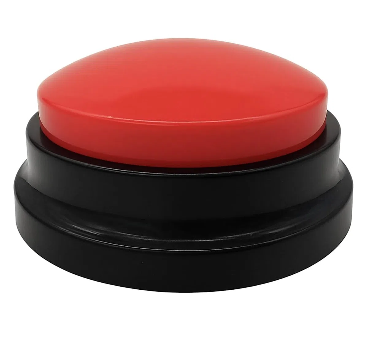 Buzzer con funzione audio e registrazione: pulsante registratore vocale per aula, giocattolo per cani intelligenza e talk – 30 secondi registrazione, forte e riutilizzabile