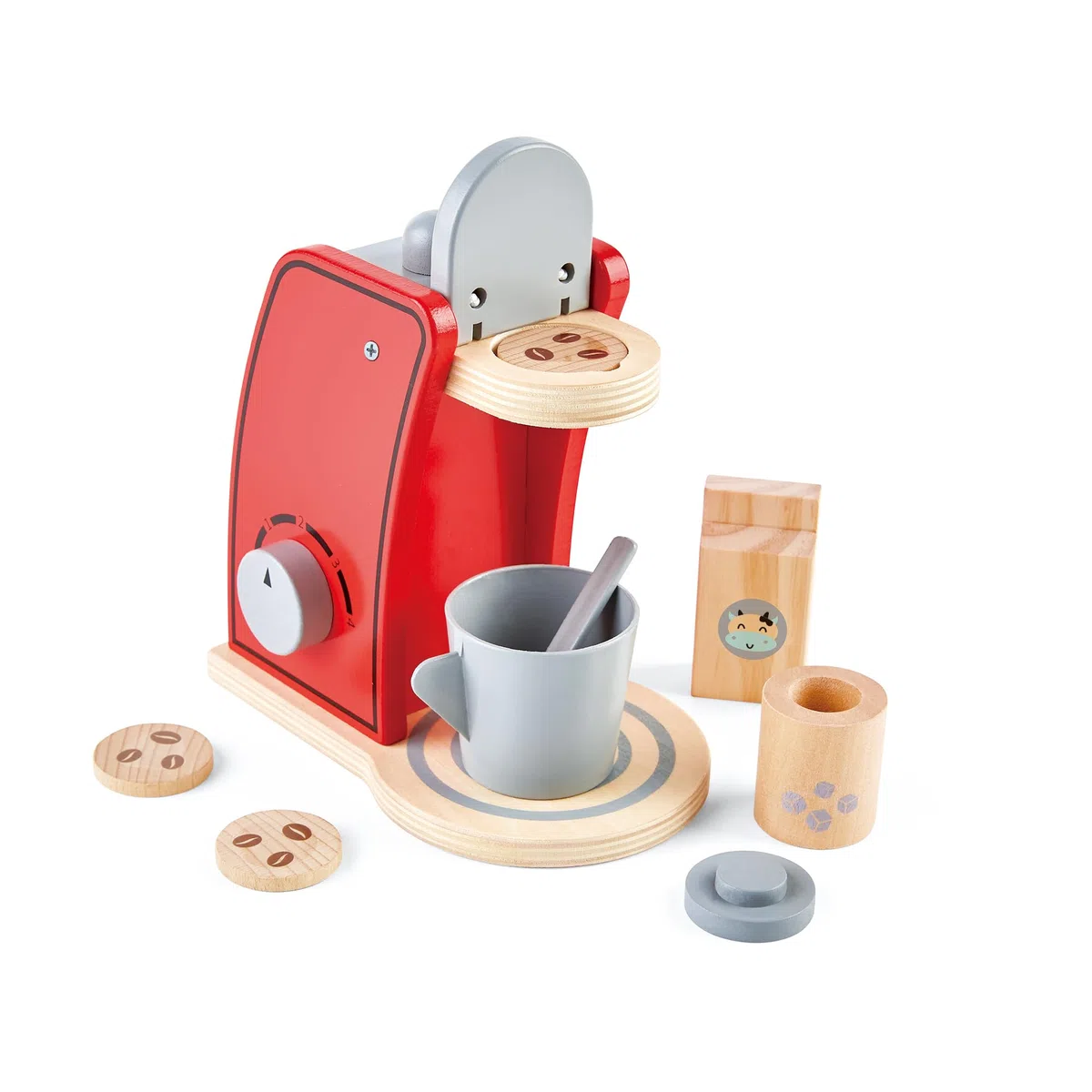 JOCCA - Frullatore di giocattoli in legno con accessori per bambini e ragazze| Montessori|Accessori per bambini Respoteri| Oltre 2 anni| Giocattolo| Regalo per bambini Ragazza| Elettrodomestico