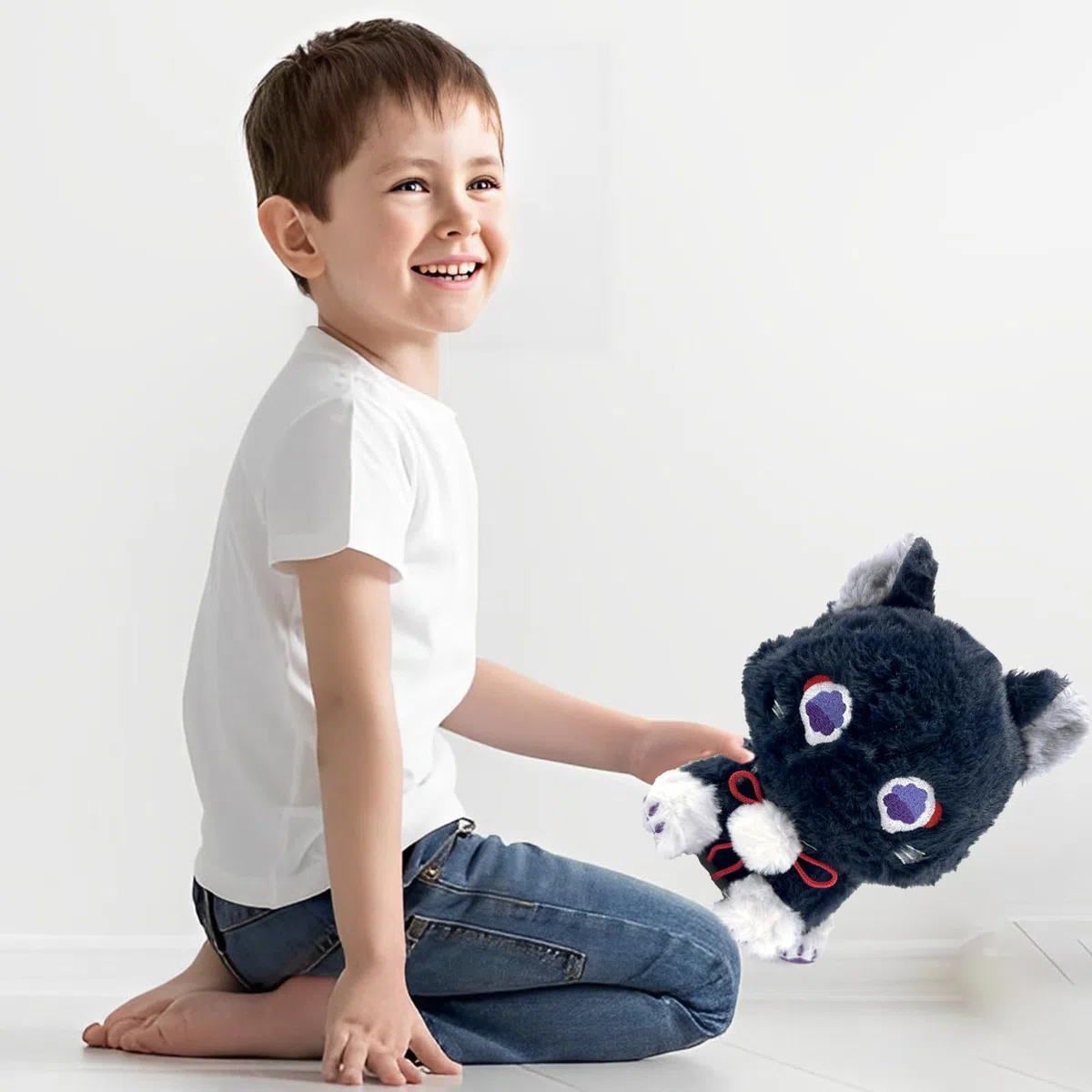 Genshin Impact Peluche, Anime Peluche, Genshin Impact Gatto Peluches, Peluches 22cm per Fans