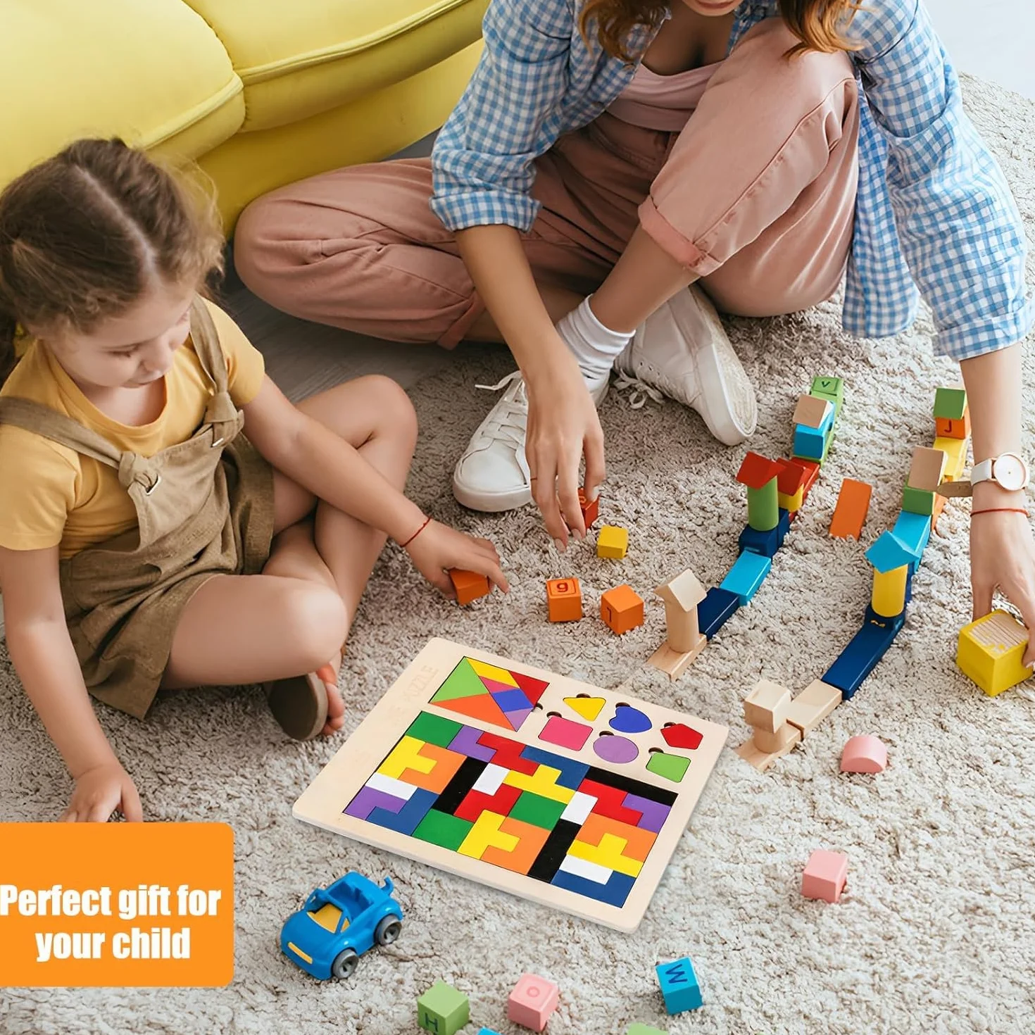 Giochi Bambini 3 4 5 6 Anni, Tangram Bambini Puzzle di legno Giochi Montessori 3 4 5 6 Anni Puzzle Bambini 3 4 5 6 Anni Regalo Bambina 3-6 Anni Giocattoli Bambini 3-6 Anni Gioco Educativo Giochi
