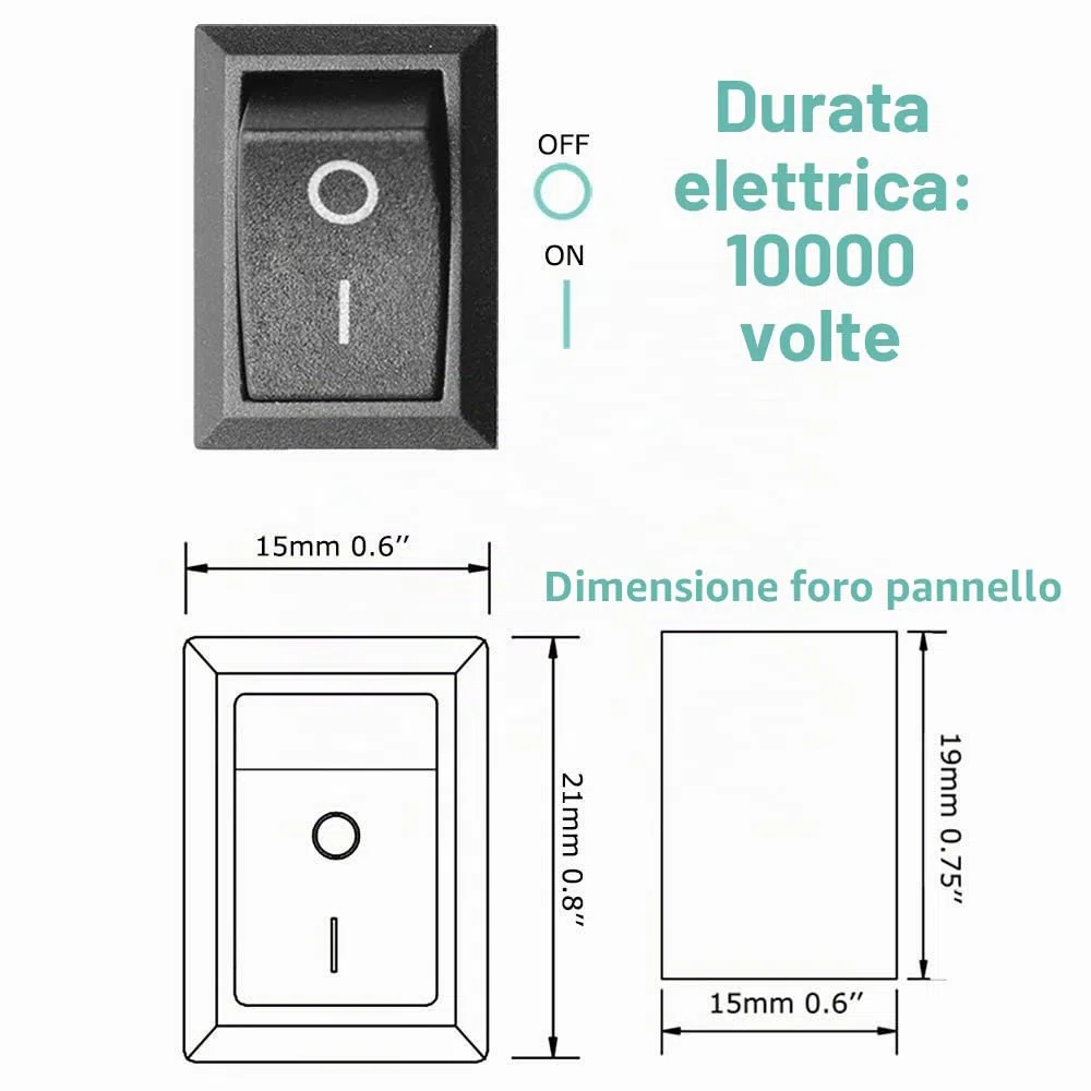 GTIWUNG 8Pcs DC Mini Motore Elettrico Rettangolare 1.5-6V 15000RPM con 8xInterruttore a Bilanciere +8 xAA Motore Porta Batteria+16 xCoccodrillo Clip+2 xFilo Elettronico 1m