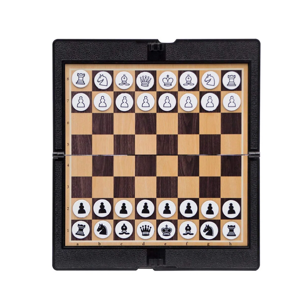 MIAOQI - Set di scacchi magnetici pieghevoli, mini tascabile, portatile, tradizionale, divertente, magnetico, pieghevole, per viaggi, scuola
