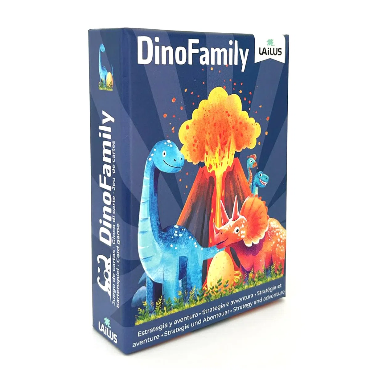 DinoFamily - Gioco da Tavolo Educativo per Bambini di 4 5 6 7 Anni, Giochi da Tavolo Dinosauri Strategico e Divertente per Bambini, Gioco di Carte per Famiglie, Regalo Bambino 6 Anni Maschio