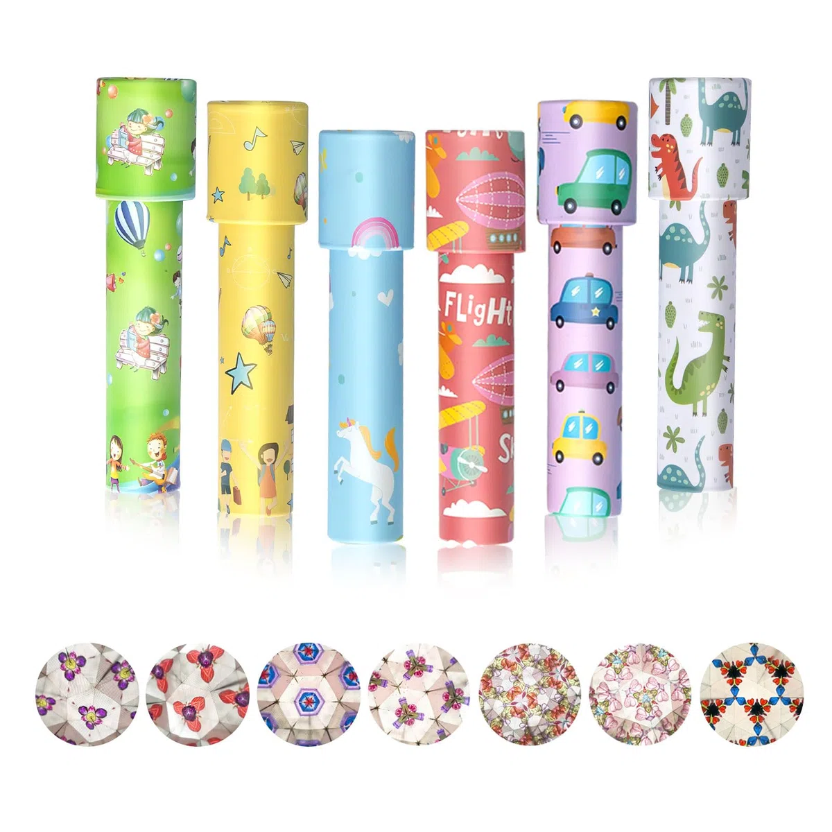 6 Pezzi Caleidoscopio Classico, Caleidoscopio, Giocattolo Caleidoscopio, Caleidoscopio Ruotabile, Caleidoscopio Gioco Educativo per Bambini, per Bambini Festa, Compleanni, Scuola(Random Color)