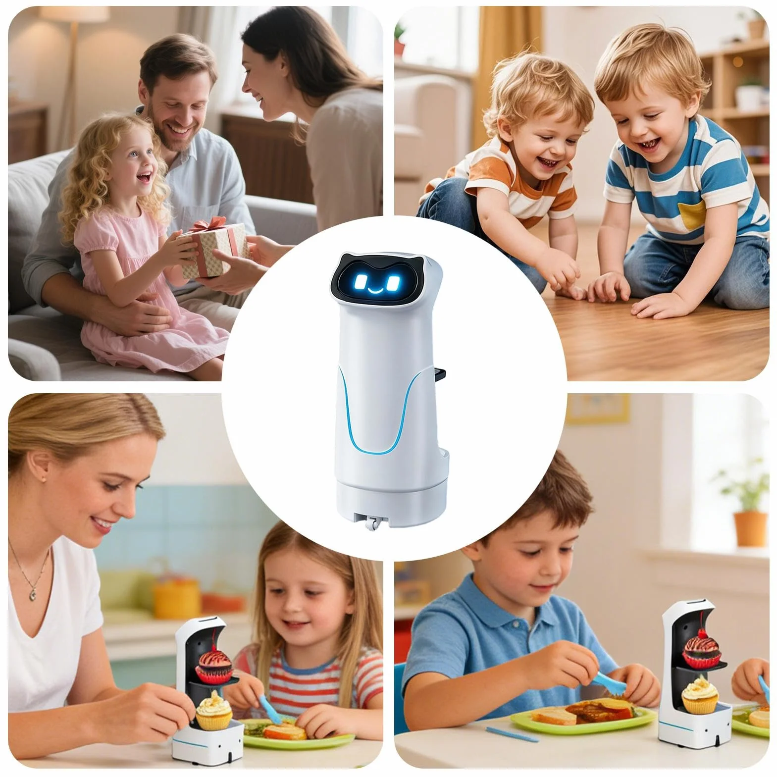 Robot Per Consegne, Controllo Intelligente, 22,5x10,6x10,8 Cm, Robot Per Consegne Telecomandato, Giocattoli Robotici Intelligenti Interattivi, Costruzione Robusta, Per Uomini, Donne, Ragazzi, Ragazze,