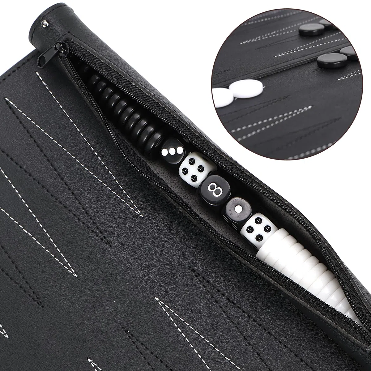 Backgammon Set da Viaggio Portatili Gioco da Tavolo (36 x 25,3 cm)