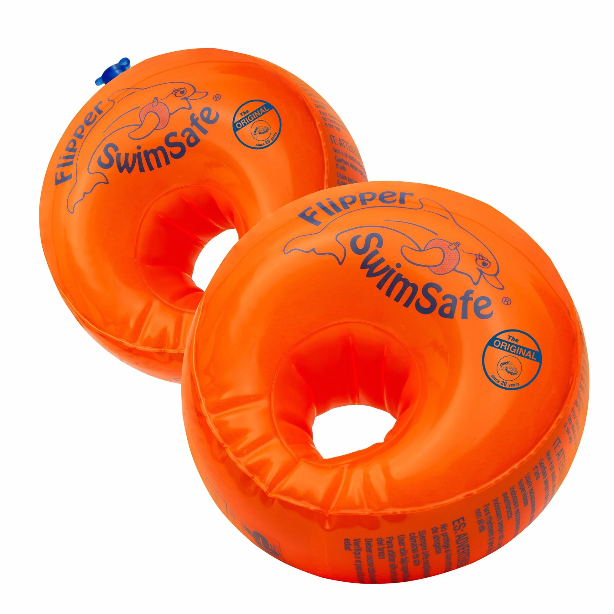 Flipper SwimSafe - ausilio per il nuoto per bambini dai 12 mesi, ali d'acqua con nucleo infrangibile in schiuma PE per imparare a nuotare