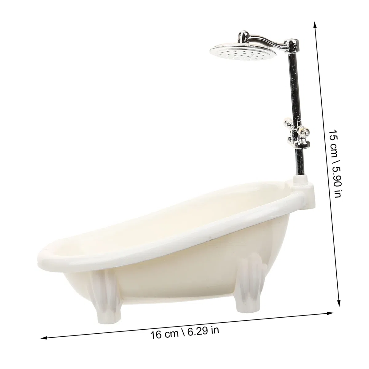 3pezzi Vasca Da Bagno in Miniatura Per Casa Bambole Mobili Per Bambole e Decorazioni Per Mini Case Vasca Da Bagno Per
