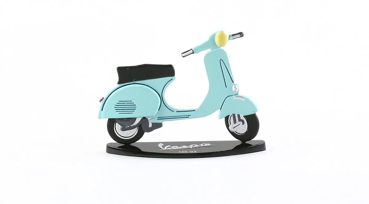 OPO 10 - Lotto di 4 Riproduzioni 2D di Scooter compatibili con Vespa 7 cm: 50 Special + 150 GS + PX 125 + 125 Primavera