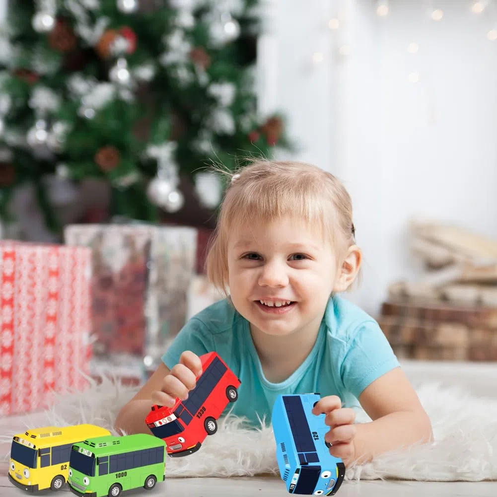 4 Pezzi Mini Pull Back Cars,Macchinine Bus Giocattolo per Bambini,Mini Metallo Auto Giocattolo,Per Giochi Educativi Per Bambini, Ragazzi E Ragazze, Regalo Per Feste Di Compleanno
