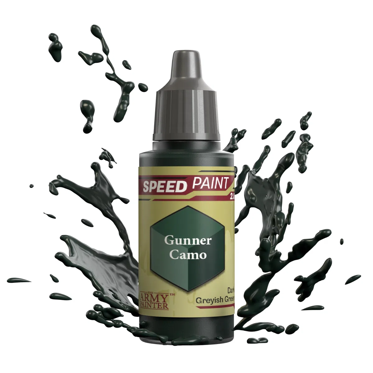 The Army Painter Speedpaint Gunner Camo 2.0, Acrilico Singolo Vernice 18ml Una Soluzione Di Pittura A Strato Per Miniature Da Tavolo Fantasy Come Figure Di Warhammer 40k e Dungeons and Dragons