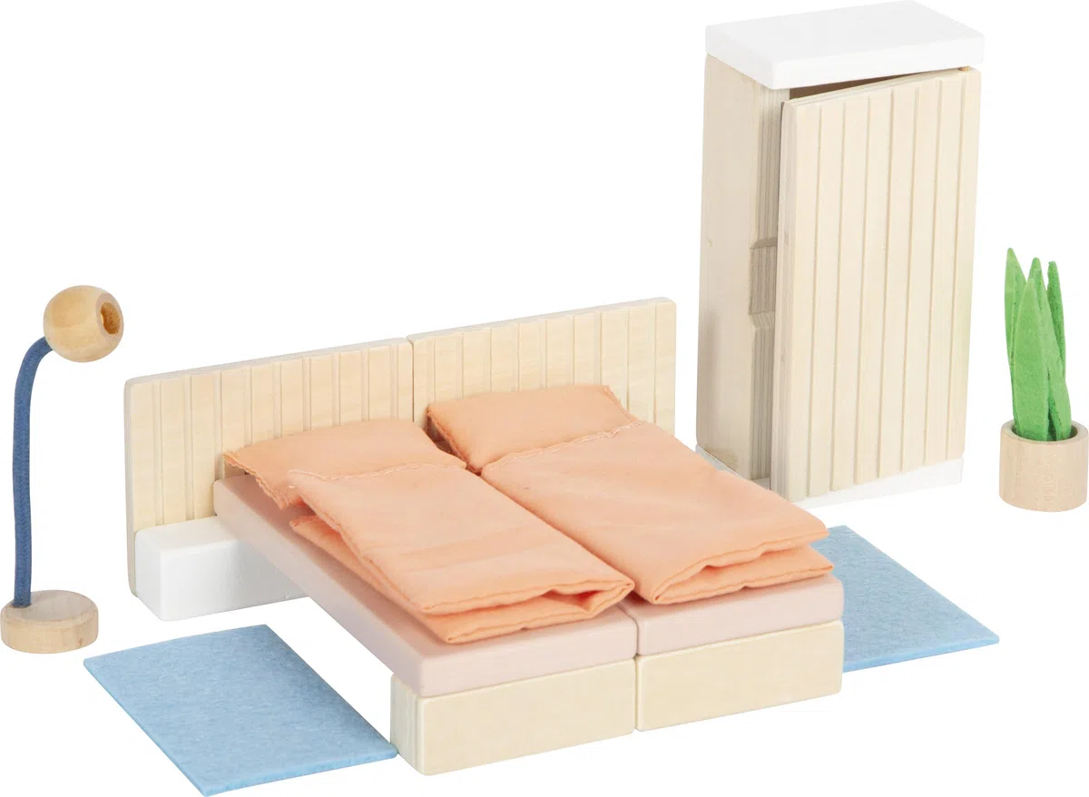 small foot Mobili per la casa delle bambole, cameretta in legno, set di mobili per la casa delle bambole, per bambini dai 3 anni, 12631