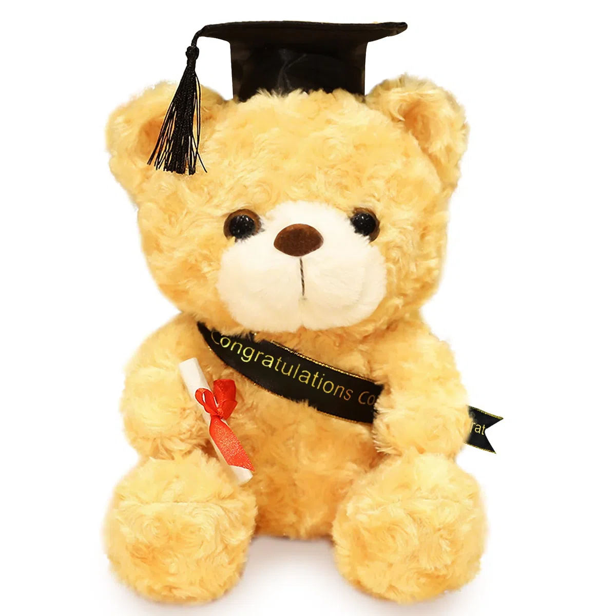 Hpbaggy Orsacchiotto Peluche, Orsetto da Esame, Orsetto di Peluche, Regalo di Laurea, Regalo di Esame Superato (giallo chiaro)