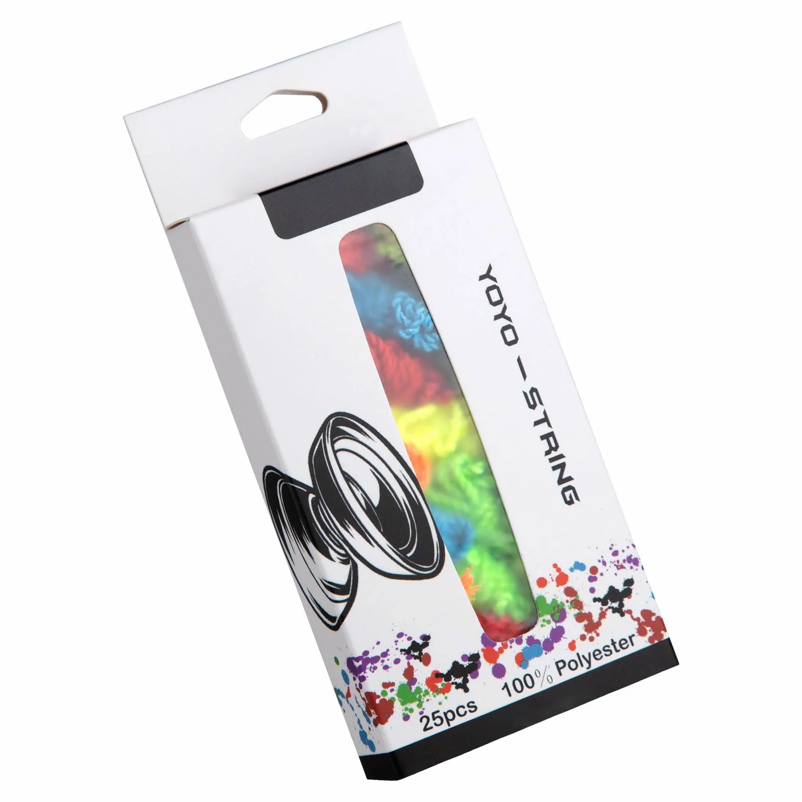 Yoyo Strings Professional 100% poliestere, Yoyo String for Responsive Oro Unresponsive Yoyo, Yo-yo String Pack of 25 - Yellow, verde, blu, arancione, rosso