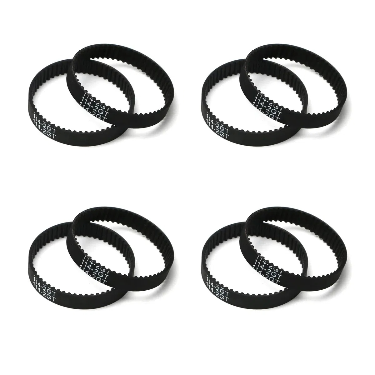 Sistema di trasmissione a cinghia a basso rumore 16T 40T, ingranaggi di trasmissione fai da te, parti di aggiornamento modificate for Tamiya TT02 TT-02 1/10 RC Car(8pcs Belts)