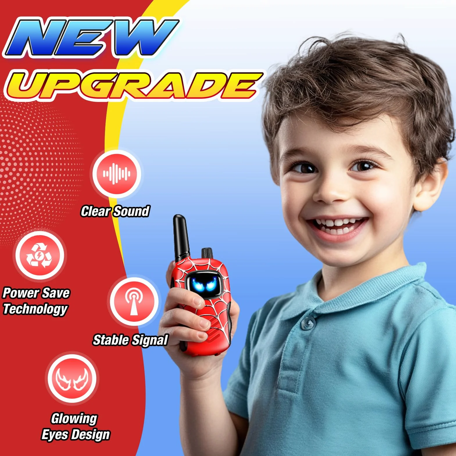 Walkie Talkie Bambini Gioco 3-12 Anni Giochi da Esterno Regali Pasqua
