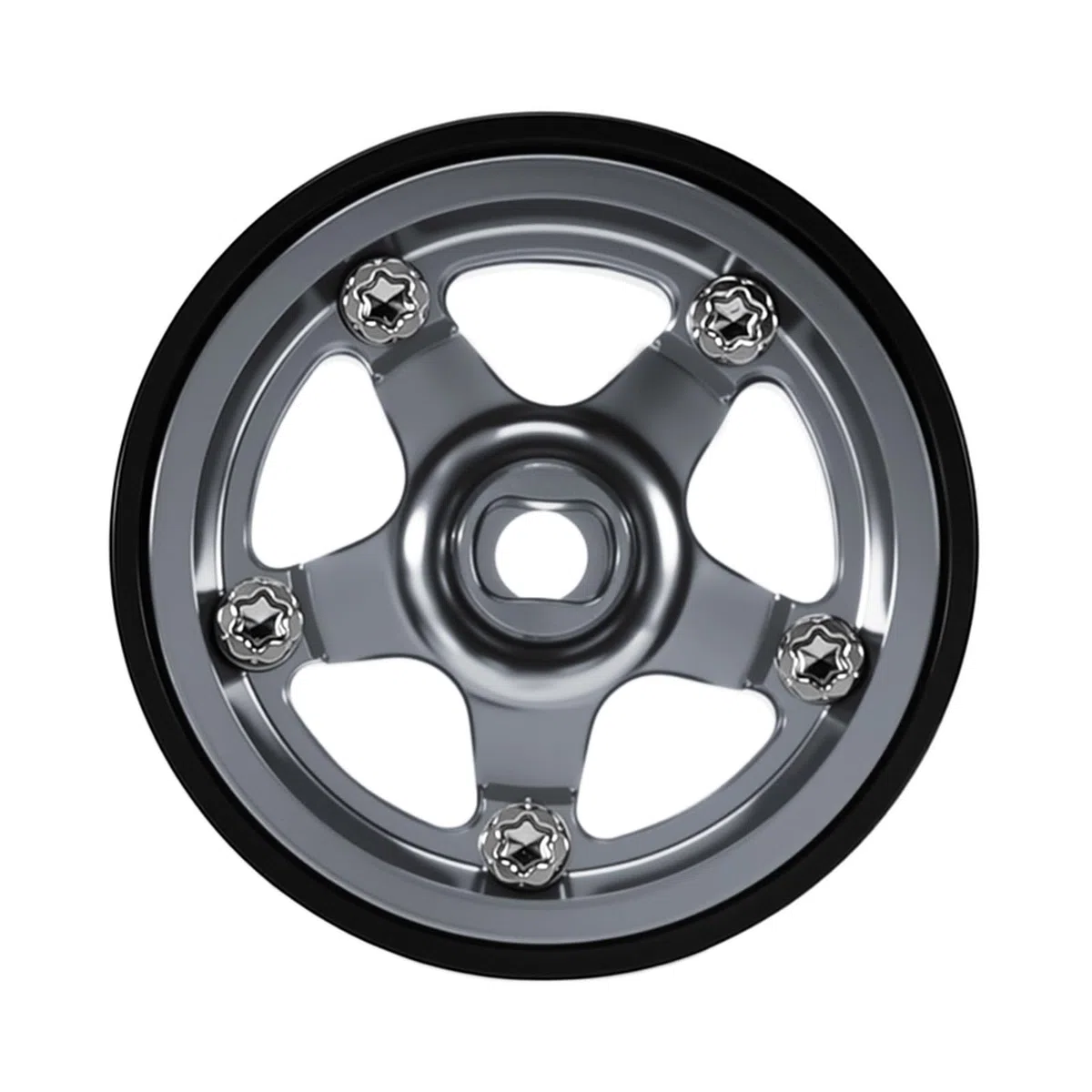 INJORA 0,7" D18 Ruote in Alluminio a 5 Razze con Beadlock per 1/30 Axial SCX30 (W7002)