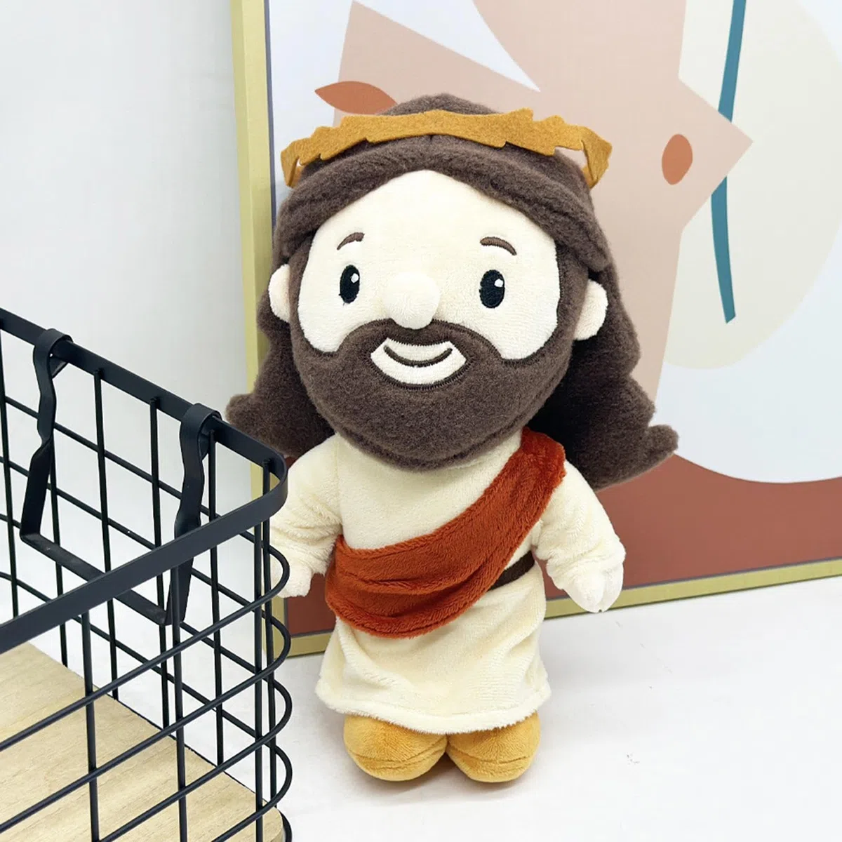 Generico Peluche Gesù in Peluche, Personaggio Morbido di Gesù, Compagno Soffice da Collezione Esposizione per Amici Famiglia Ragazze Ragazzi