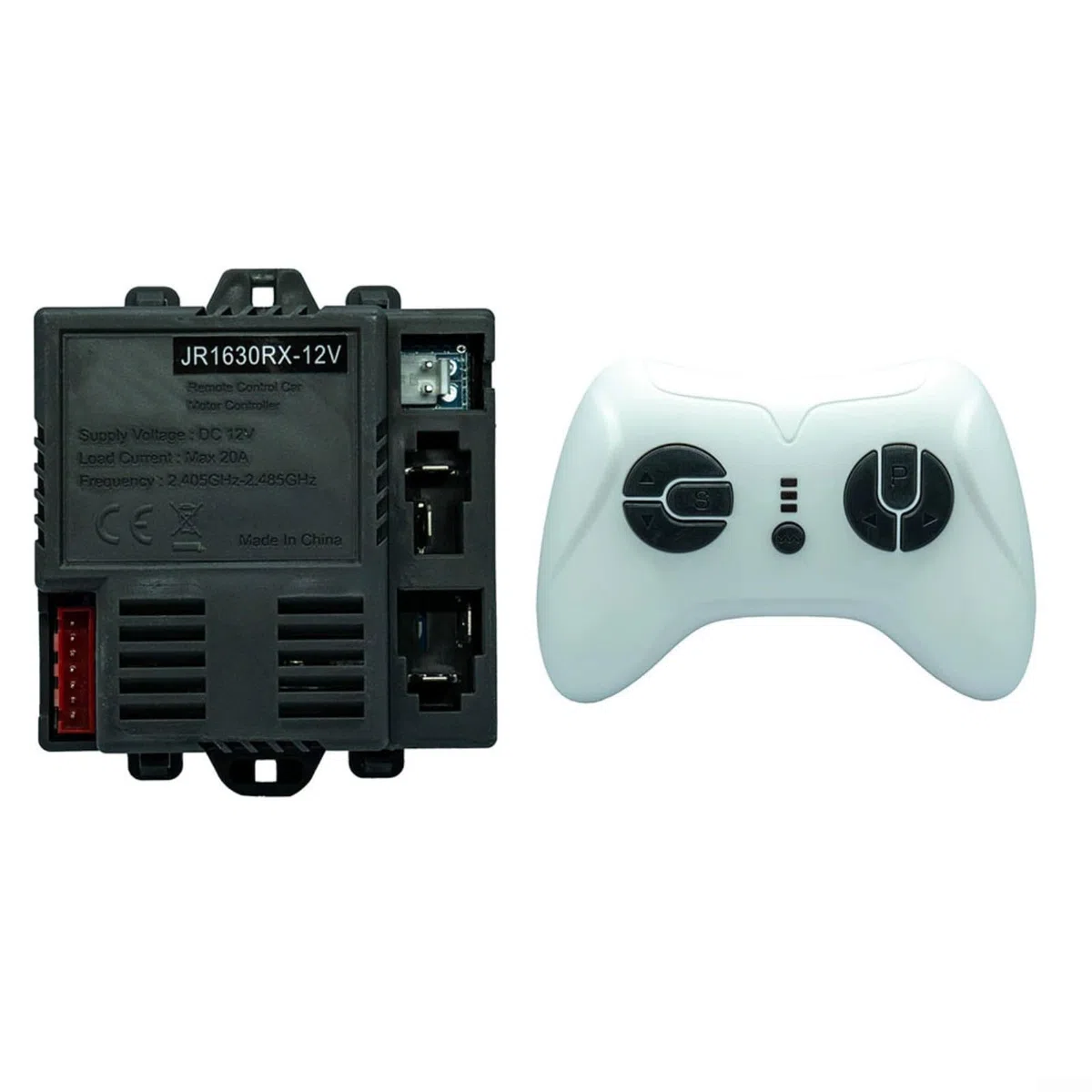 JR1630RX-12V Ricevitore per bambini auto elettrica 2.4G telecomando 7 pin spina ABS materiale funzione di avvio lento (set completo)