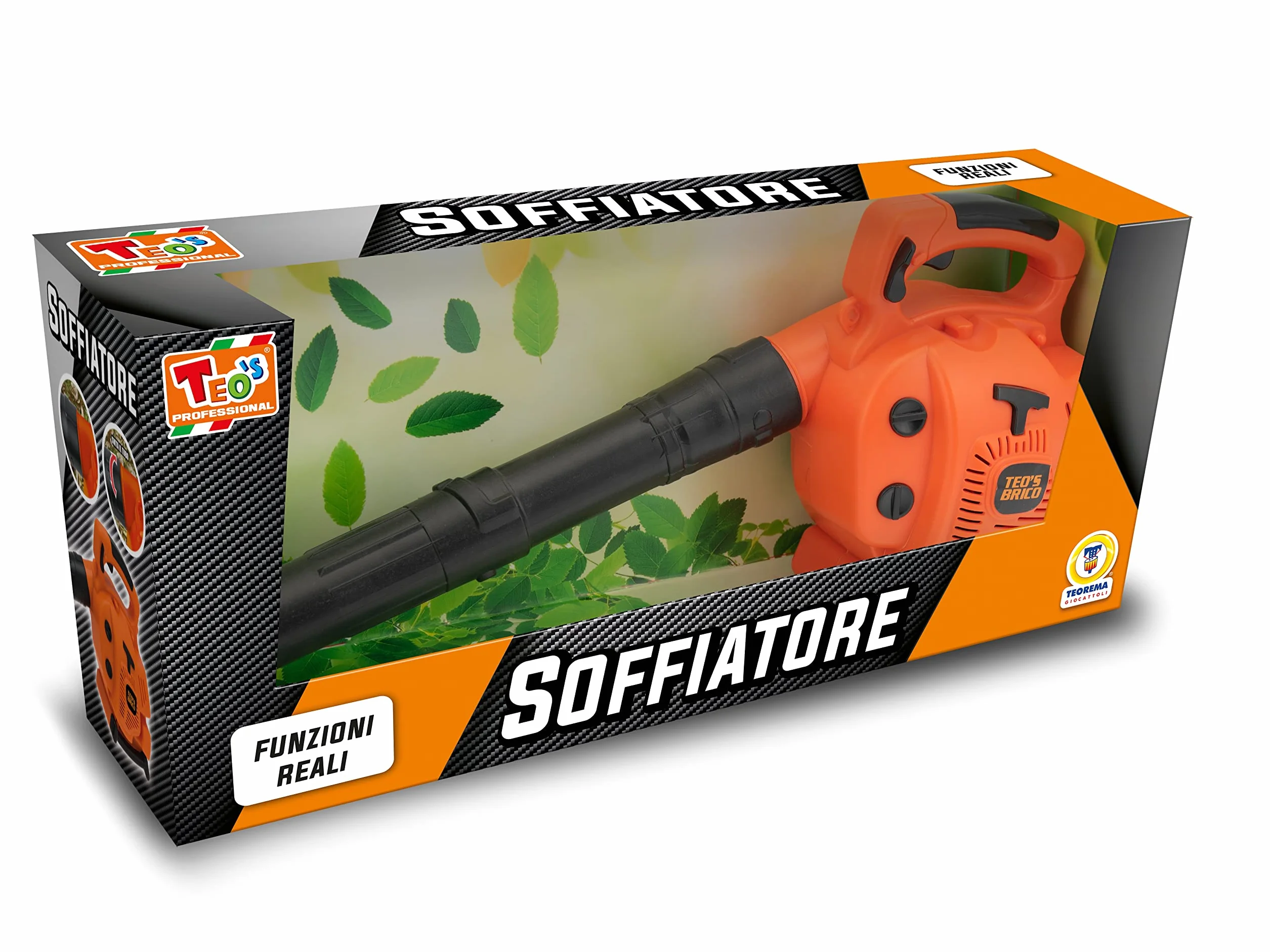 Teorema Giocattoli, Soffiatore Giocattolo per Bambini a Batteria, Gioco da Giardino Educativo e Realistico, Soffiatore Foglie per Bambino, Giochi Giardino Esterni, Tubo Svitabile
