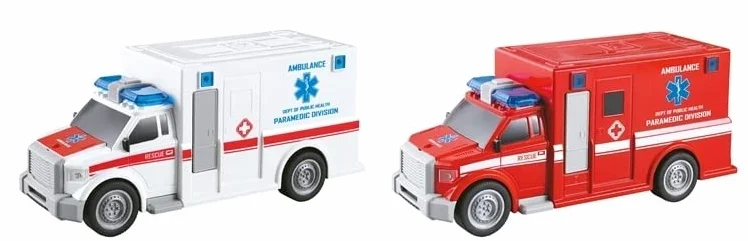 AMBULANZA ROSSA METROPOLI AVVENTURE IN CITTA' LUCI E SUONI A FRIZIONE