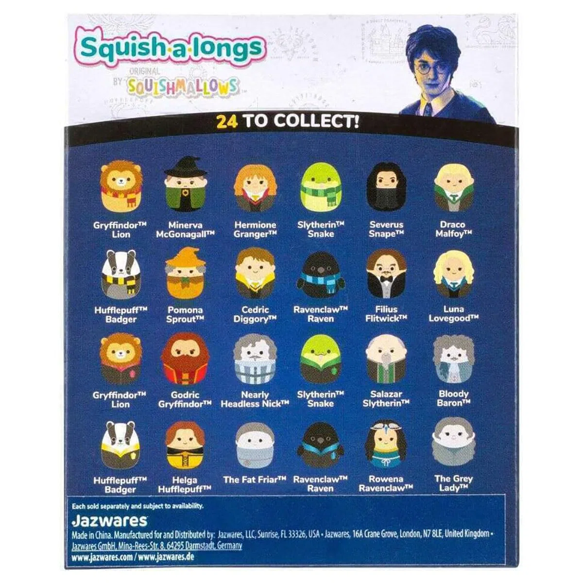 Squish-a-longs "Harry Potter" 1 Mistero Clip-a-Longs Mini-Squish Grifondoro