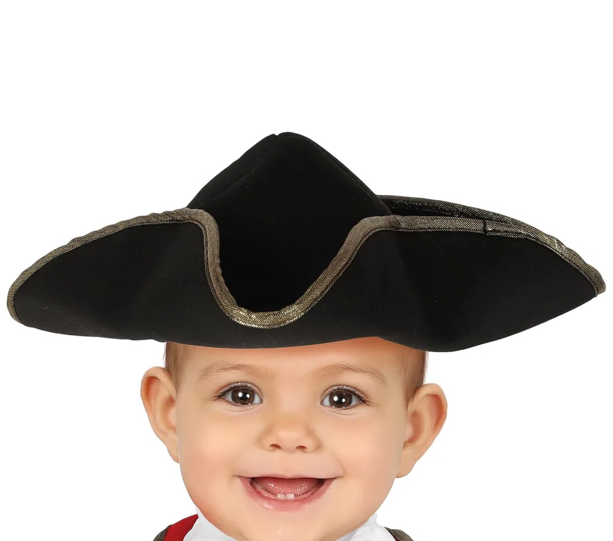 FIESTAS GUIRCA | Costume Pirata Baby - Cintura, Cappello e Tuta - Costumi da Corsaro per Halloween, Carnevale e Feste in Maschera - Ideale per Bebè Bambini - Granata e Nero